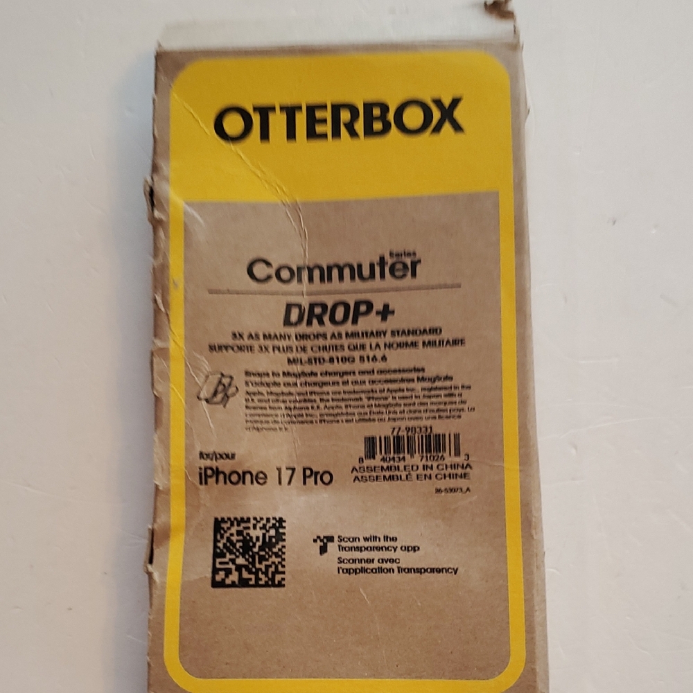 OtterBox  Series commuter drop plus 4 iPhone 17 pro color blue.